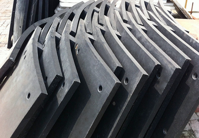 Ordinarius High Manganese Steel Lining Ball molendinum Liner